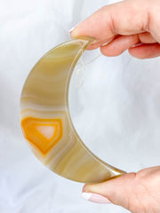 Agate Moon Christmas Tree Ornament | Sunset
