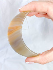Agate Moon Christmas Tree Ornament | Sunset
