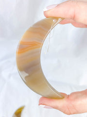 Agate Moon Christmas Tree Ornament | Sunset