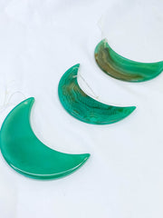 Agate Moon Christmas Tree Ornament | Green