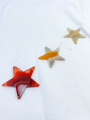 Agate Star Christmas Tree Ornament | Sunset