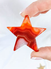Agate Star Christmas Tree Ornament | Sunset