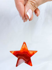 Agate Star Christmas Tree Ornament | Sunset