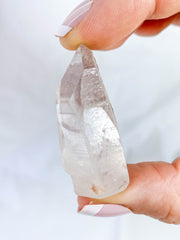 Clear Quartz with Inclusions Half Polished Point 35g