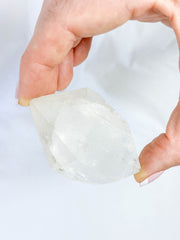 Clear Quartz Double Terminated Polished Point with Inclusions 116g