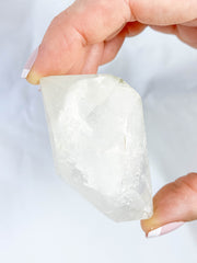 Clear Quartz Double Terminated Polished Point with Inclusions 116g