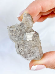 Clear Quartz with Black Rutile Elestial Natural 36g