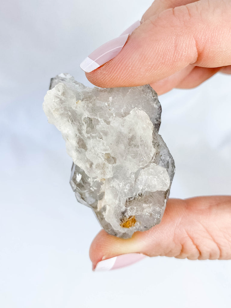 Clear Quartz with Black Rutile Elestial Natural 36g – Love Crystals