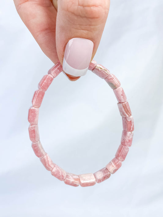 Rhodochrosite Bracelet | Small Square