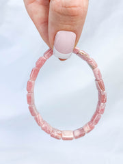 Rhodochrosite Bracelet | Small Square