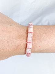 Rhodochrosite Bracelet | Small Square