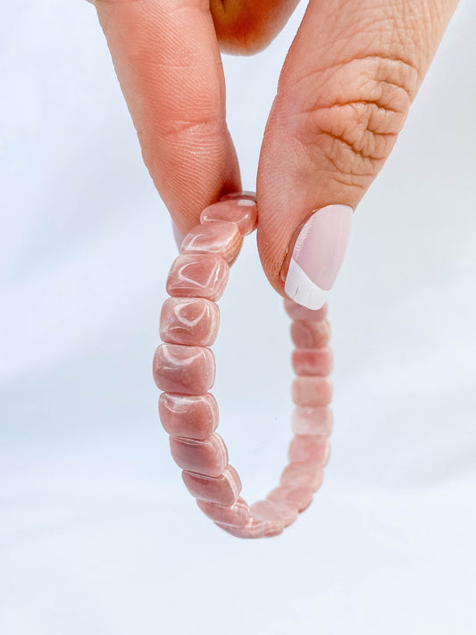 Rhodochrosite Bracelet | Small Rounded