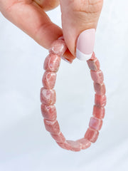 Rhodochrosite Bracelet | Medium Rounded