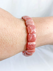 Rhodochrosite Bracelet | Medium Rounded
