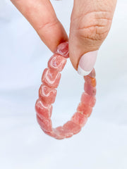 Rhodochrosite Bracelet | Large Rounded