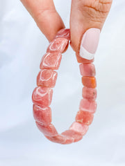 Rhodochrosite Bracelet | Large Rounded