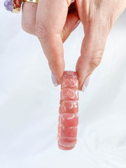 Rhodochrosite Bracelet | Large Rounded