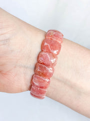 Rhodochrosite Bracelet | Large Rounded