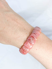 Rhodochrosite Bracelet | Large Rounded