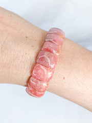 Rhodochrosite Bracelet | Large Rounded