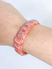 Rhodochrosite Bracelet | Large Rounded