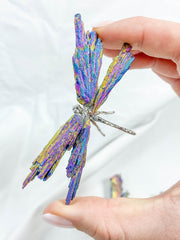Kyanite Rainbow Aura Dragonfly