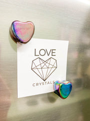 Magnetic Hematite Rainbow Hearts Pair