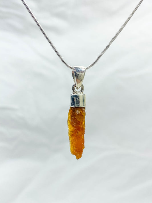 Orange Kyanite Natural Necklace