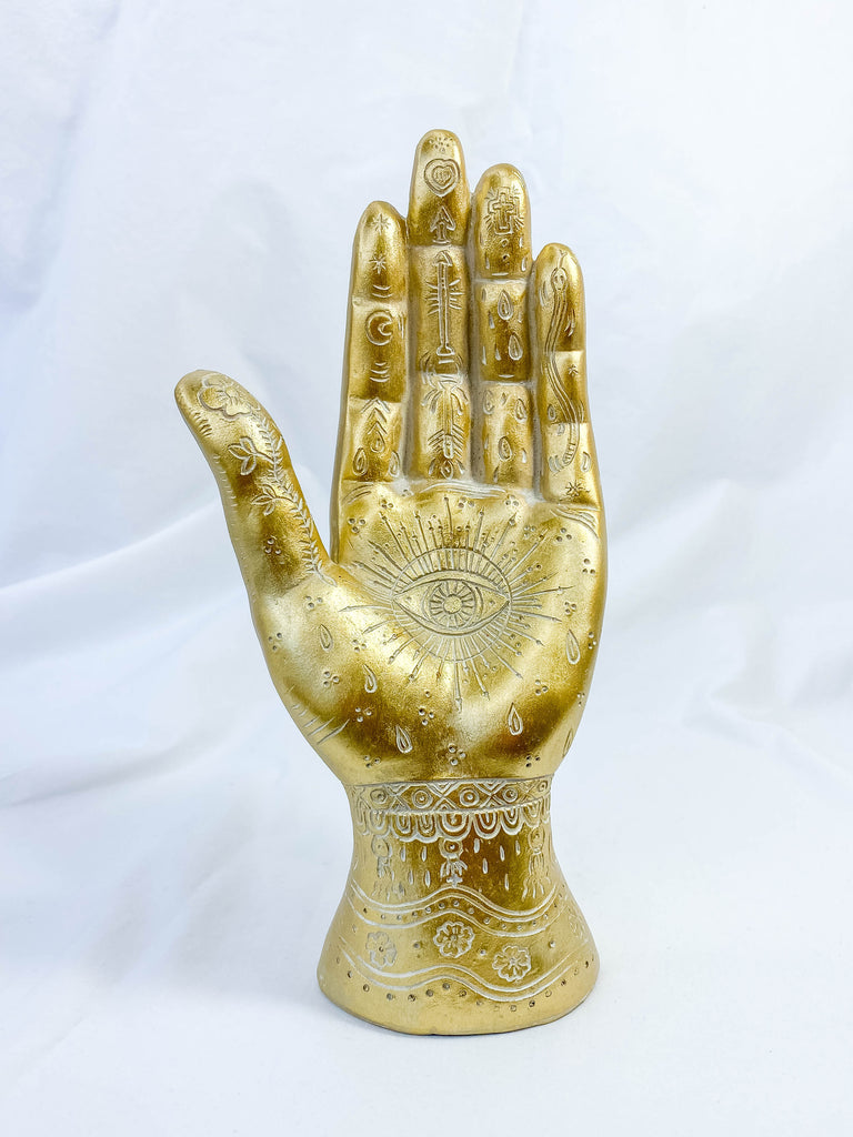 Gold Mystical Hand Statue