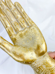 Gold Mystical Hand Statue