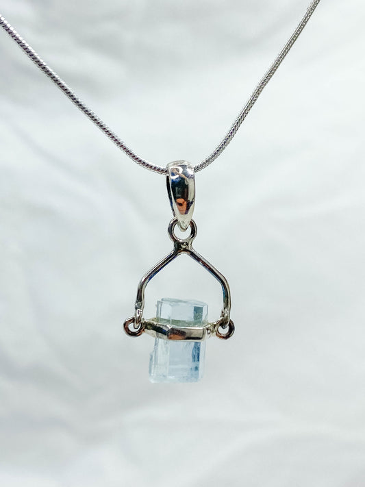 Aquamarine Polished Necklace