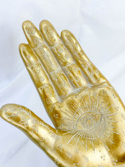 Gold Mystical Hand Statue