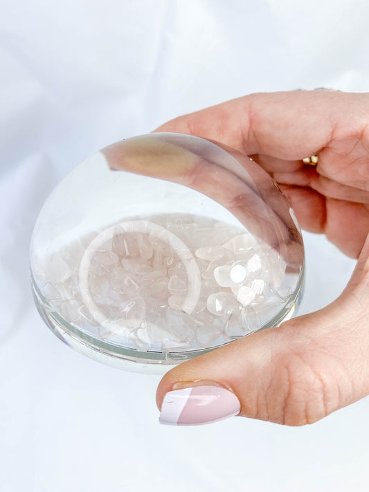 Rose Quartz Paper Weight 243g