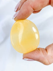Orange Calcite Worry Stone