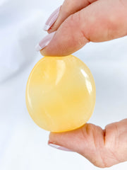 Orange Calcite Worry Stone