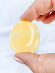 Orange Calcite Worry Stone