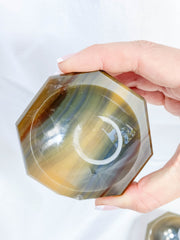 Agate Octagon Polished Bowl