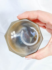 Agate Octagon Polished Bowl