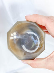 Agate Octagon Polished Bowl