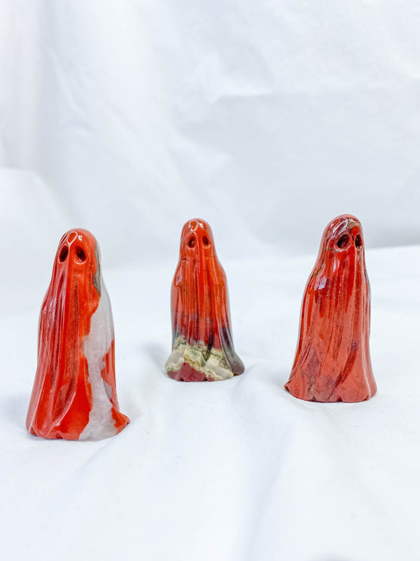 Red Jasper Ghost Carving