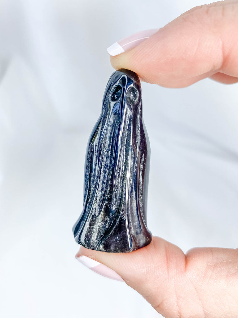 Black Obsidian Ghost Carving