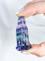Fluorite Multi Coloured Ghost Carving