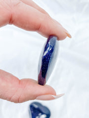 Blue Gold Stone Heart | Medium