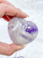 Amethyst Chevron Heart | Large