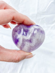 Amethyst Chevron Heart | Large