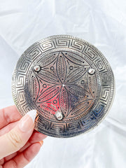 Pentagram Silver Plated Incense Holder