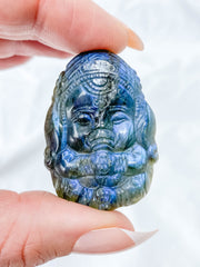 Labradorite Ganesha Carving