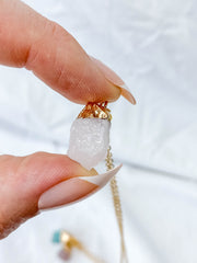 Friendship Necklace Trio | Rose Quartz + Strawberry Quartz + Amazonite