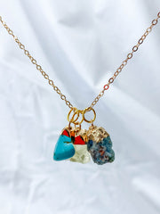 Protection Necklace Trio | Turquoise + Apatite + Citrine