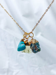 Protection Necklace Trio | Turquoise + Apatite + Citrine